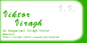 viktor viragh business card