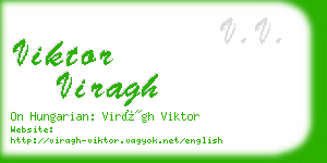 viktor viragh business card